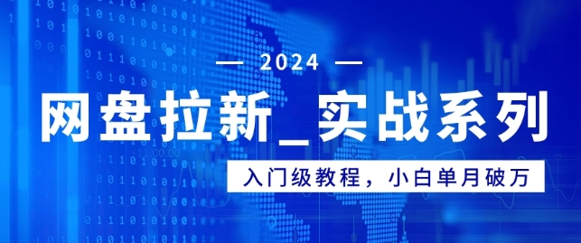网盘拉新_实战系列，入门级教程，小白单月破万（1.0版教程）|云雀资源分享