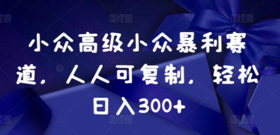 小众暴利赛道，人人可复制，轻松日入300+|云雀资源分享