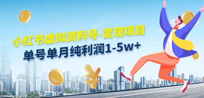 虚拟资料号变现项目，单月单号纯利润1W实操玩法分享|云雀资源分享
