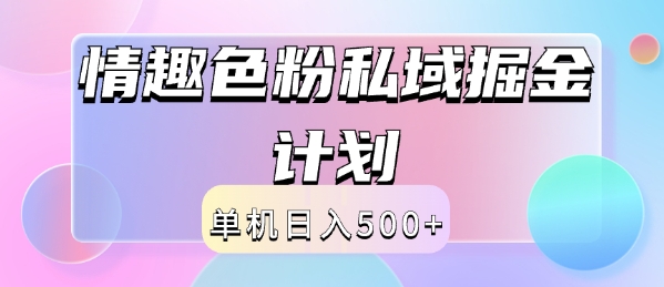 2024情趣色粉私域掘金天花板日入500+后端自动化掘金|云雀资源分享