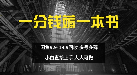 一分钱薅一本书 闲鱼9.9-19.9回收 多号多薅 小白直接上手|云雀资源分享