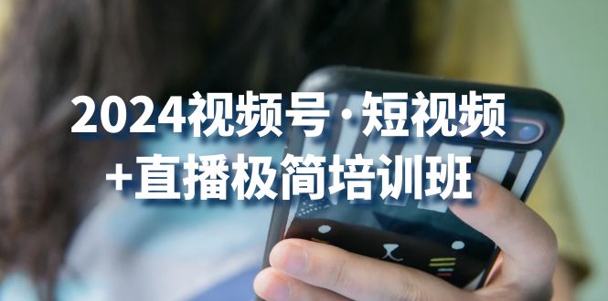 2024视频号短视频+直播极简培训班：抓住视频号风口，流量红利|云雀资源分享