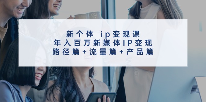 新个人ip转现课，年收入百万互联网媒体IP转现，途径篇 总流量篇 商品篇|云雀资源分享