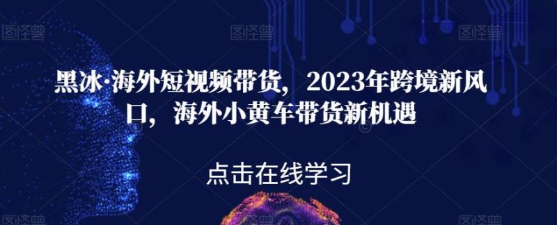 黑冰·国外短视频卖货,2023年跨境电商新蓝海,国外ofo单车卖货机遇与挑战|云雀资源分享