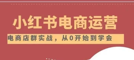 小红书店铺经营从小白到高手2.0，实用教程|云雀资源分享