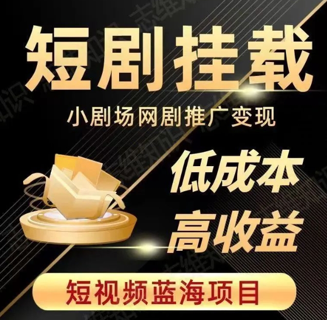 2023小视频蓝海项目，抖音和快手短剧剧本营销推广转现实例教程，降低成本高回报|云雀资源分享
