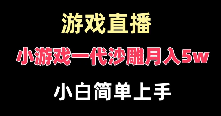 玩小游戏一代沙雕月入5w，爆裂变现，快速拿结果，高级保姆式教学【揭秘】|云雀资源分享