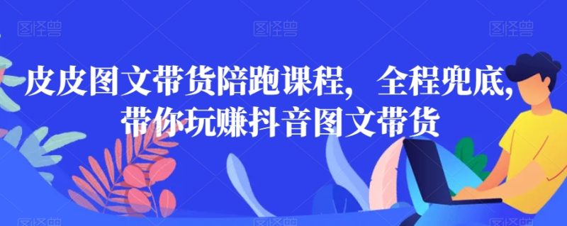 皮皮图文带货陪跑课程，全程兜底，带你玩赚抖音图文带货|云雀资源分享