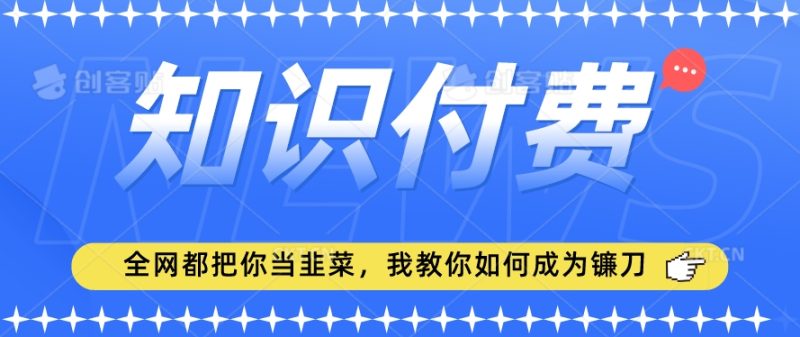 2024最新知识付费项目,小白也能轻松入局,全网都在教你做项目,我教你做镰刀【揭秘】|云雀资源分享