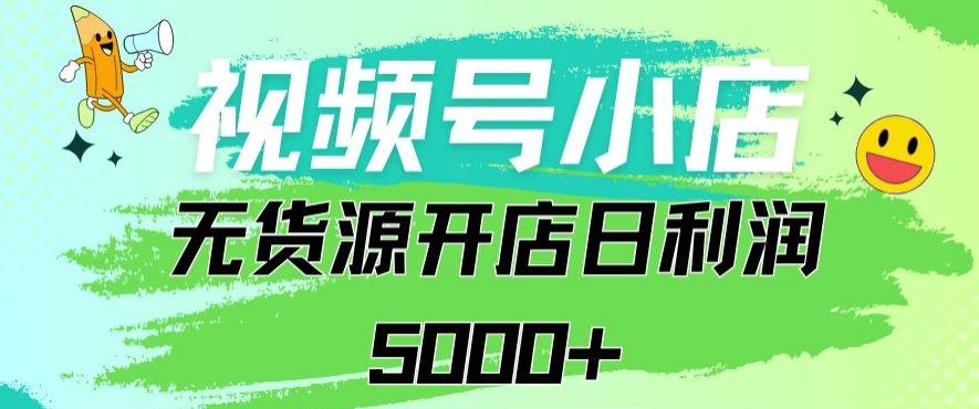 视频号无货源小店从0到1日订单量千单以上纯利润稳稳5000+【揭秘】|云雀资源分享