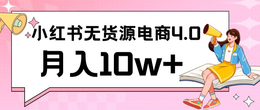 小红书新电商实战，无货源实操从0到1月入10w+联合抖音放大收益【揭秘】|云雀资源分享