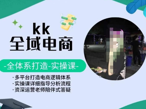 KK全域电商，全体系打造实操课，多平台打造电商逻辑体系|云雀资源分享