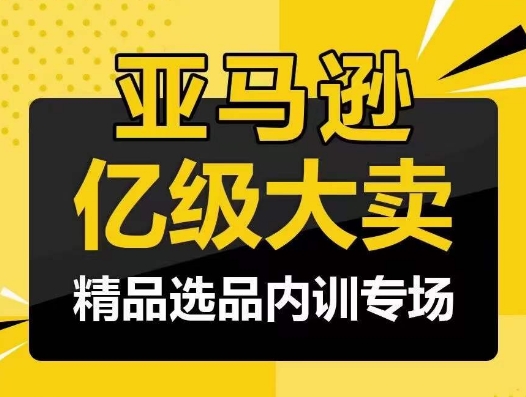 亚马逊亿级大卖-精品选品内训专场，亿级卖家分享选品成功之道|云雀资源分享