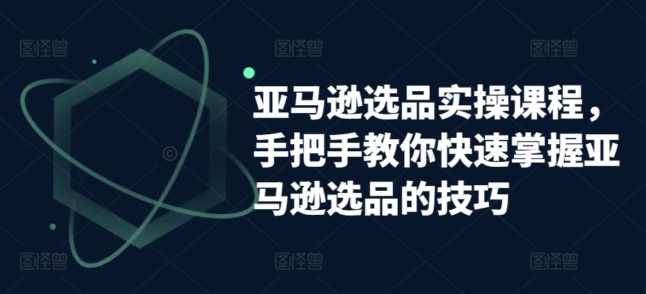 亚马逊选品实操课程，教你如何快速上手亚马逊选品技巧|云雀资源分享