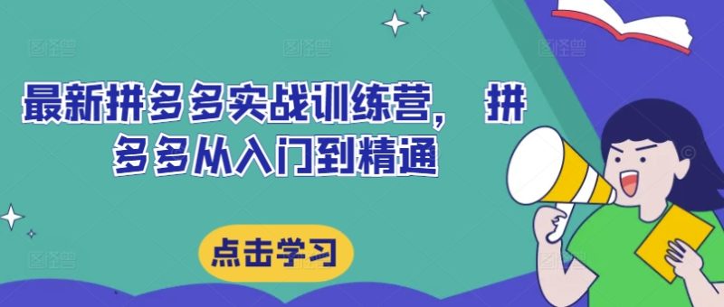 全新拼多多平台实战演练夏令营,拼多多平台实用教程|云雀资源分享