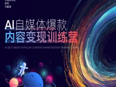 AI自媒体爆款内容变现训练营，20%底层逻辑，60%实操方法，20%案例拆解(即学即用)|云雀资源分享