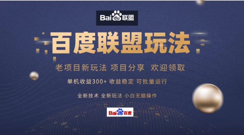 百度联盟 单机版300 课程分享 小白可没脑子实际操作|云雀资源分享