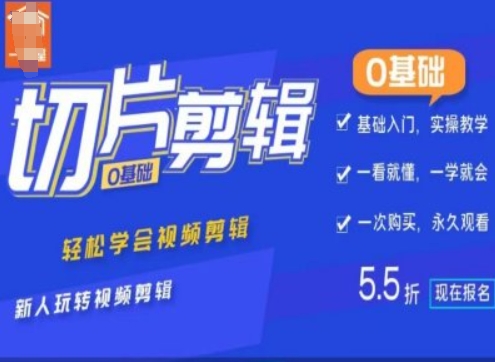 0基本IP切成片视频剪辑，快速掌握视频编辑，新手轻松玩视频编辑|云雀资源分享