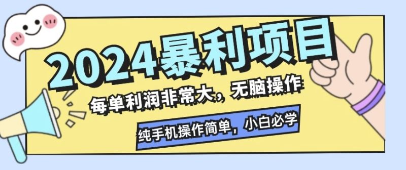 2024暴利项目,闲鱼无货源,每单利润非常大,无脑操作,小白必学|云雀资源分享