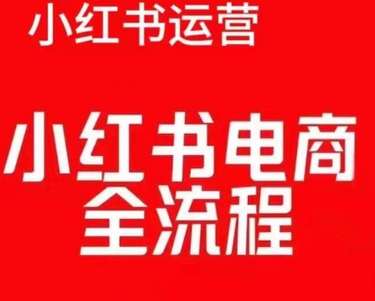红薯电商实操课，小红书电商全流程|云雀资源分享
