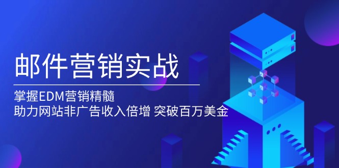 邮件营销实战，掌握EDM营销精髓，助力网站非广告收入倍增，突破百万美金|云雀资源分享