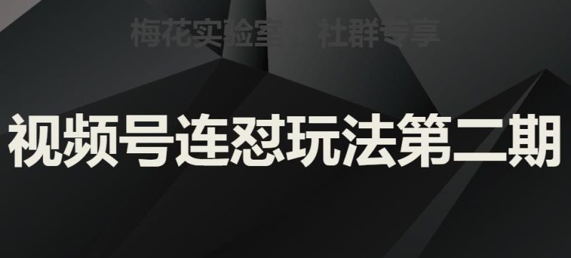 红梅花试验室社群营销微信视频号连怼游戏玩法第二期，实际操作解读全过程|云雀资源分享