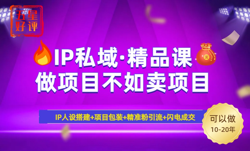 2025年“IP公域·密训班精品课程”，日赚3000 新手防坑月入十万，暴力行为引流方法…|云雀资源分享