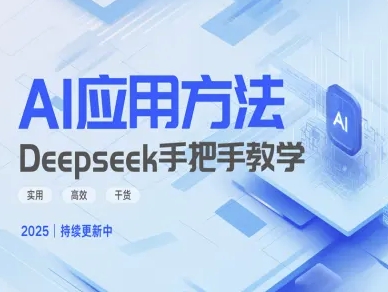 Deepseek实践应用方法—一对一教学版，好用高效率干货知识|云雀资源分享