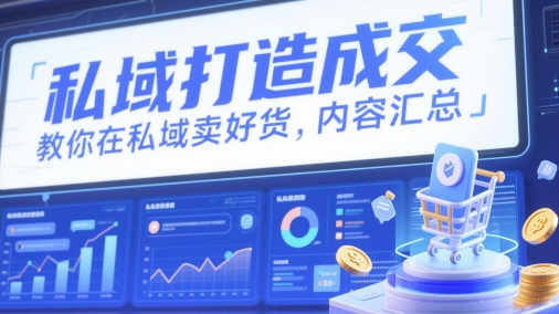 公域打造出交易量，教大家在公域卖出去货，具体内容归纳|云雀资源分享