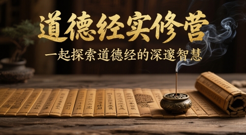 道德经全文实修营，一起探索道德经的深遂聪慧|云雀资源分享