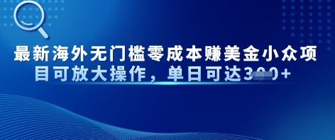 全新国外零门槛美元冷门新项目可变大实际操作，单日可以达到3张|云雀资源分享