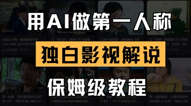 用AI做第一人称对白电影解说，一对一教学，家庭保姆级实例教程|云雀资源分享