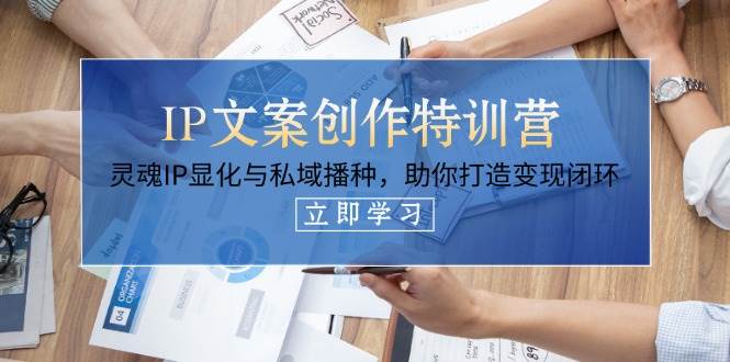 IP文案创作夏令营，生命IP证悟与公域栽种，帮助你打造出转现闭环控制（14堂课）|云雀资源分享