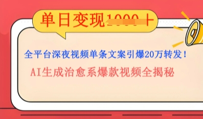 全网平台深夜文案新蓝海：DeepSeek形成上百万播放率经典话语，治愈系动漫具体内容增粉速度更快4倍|云雀资源分享
