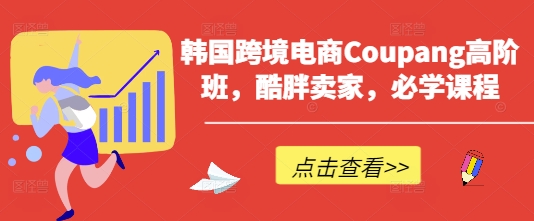 韩跨境电子商务Coupang高级班，酷胖商家，必会课程内容|云雀资源分享