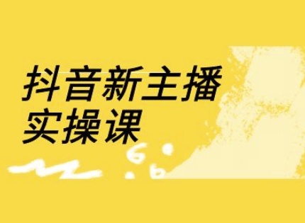 抖音新网络主播实操课，直播房间营销运营网上实操课(18节)|云雀资源分享