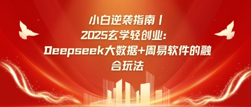 新手逆转手册，2025风水玄学轻创业：Deepseek大数据技术 易经算法结合游戏玩法|云雀资源分享
