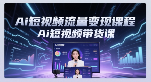 Ai自媒体流量转现课程内容，Ai短视频卖货课|云雀资源分享