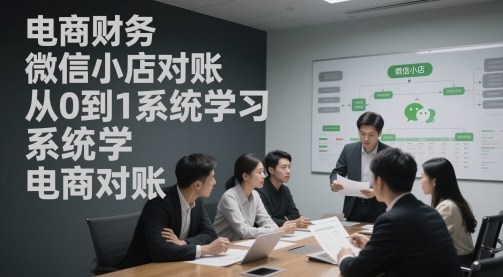 电商财务微小店查账，从0到1系统软件学习电商查账|云雀资源分享