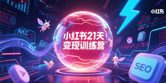 图片[1]-小红书21天变现训练营，AIGC工具高效应用，SEO优化核心技巧