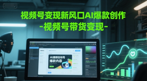 视频号变现新蓝海AI爆品写作-视频号带货转现|云雀资源分享