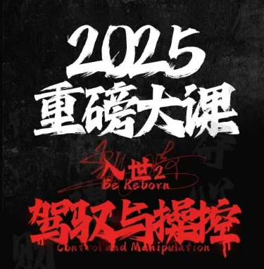 2025重磅消息大课，入世出世2，掌控和控制|云雀资源分享