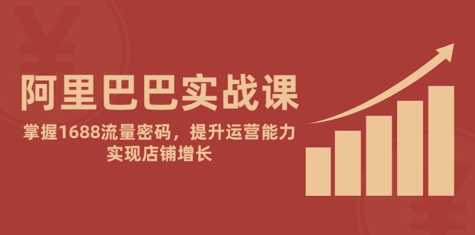 阿里实战演练课：把握1688总流量登陆密码，提高经营能力，完成店面提高|云雀资源分享