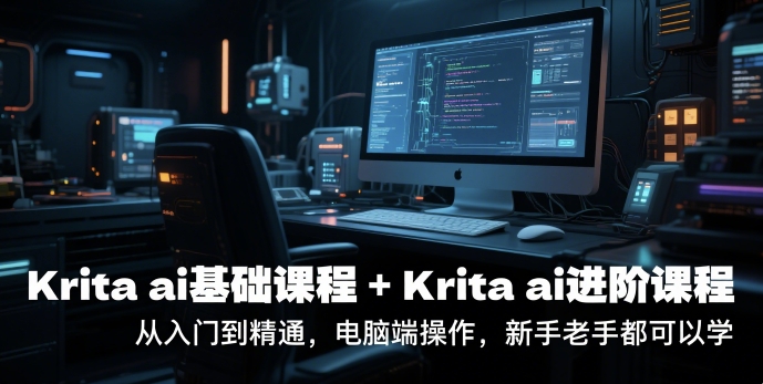 krita ai基础课程+Krita ai进阶课程，从入门到精通，电脑端操作，新手老手都可以学|云雀资源分享