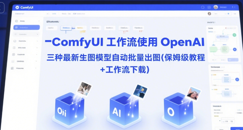 ComfyUI 工作流使用 OpenAI 三种最新生图模型自动批量出图(保姆级教程+工作流下载)|云雀资源分享