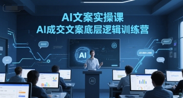 AI文案实操课，AI成交文案底层逻辑训练营|云雀资源分享