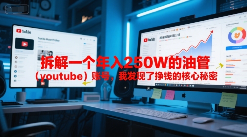 付费文章：拆解一个年入250W的油管（youtube）账号，我发现了挣钱的核心秘密|云雀资源分享