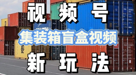 视频号新玩法，利用老外开集装箱盲盒视频，挣分成计划收益，月入过W，新手小白轻松上手|云雀资源分享