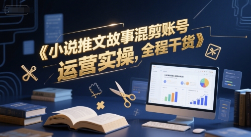 小说推文故事混剪账号运营实操，全程干货|云雀资源分享