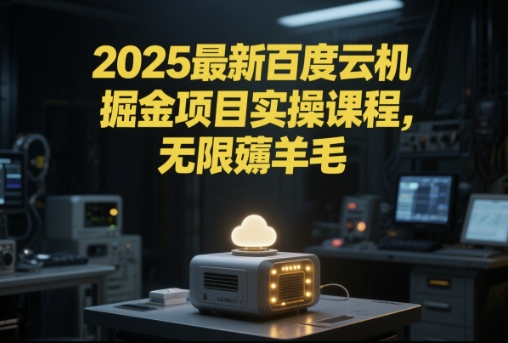 2025最新百度云机掘金项目实操课程单窗口保底5-10元月收益单窗口150+【揭秘】|云雀资源分享